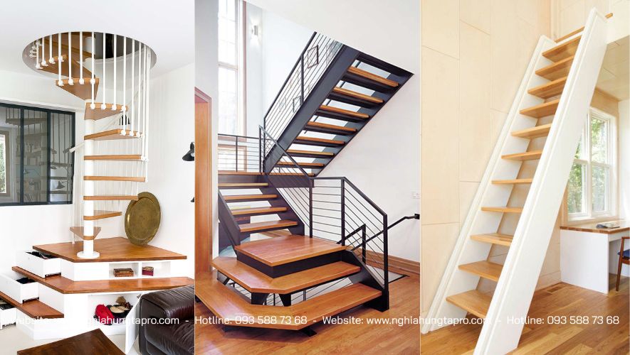 Có đa dạng mẫu cầu thang dễ dàng ứng dụng cho không gian nhỏ hẹp
