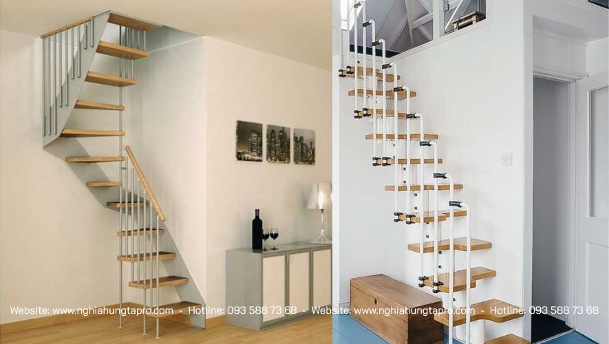 Không gian nhỏ hẹp cần phải bố trí thiết kế cầu thang phù hợp để hạn chế ảnh hưởng đến diện tích căn nhà